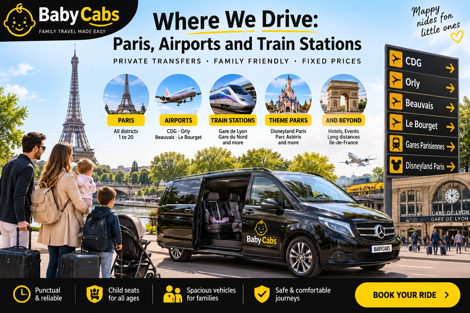 Where We Drive: Paris, Airports and Train Stations
